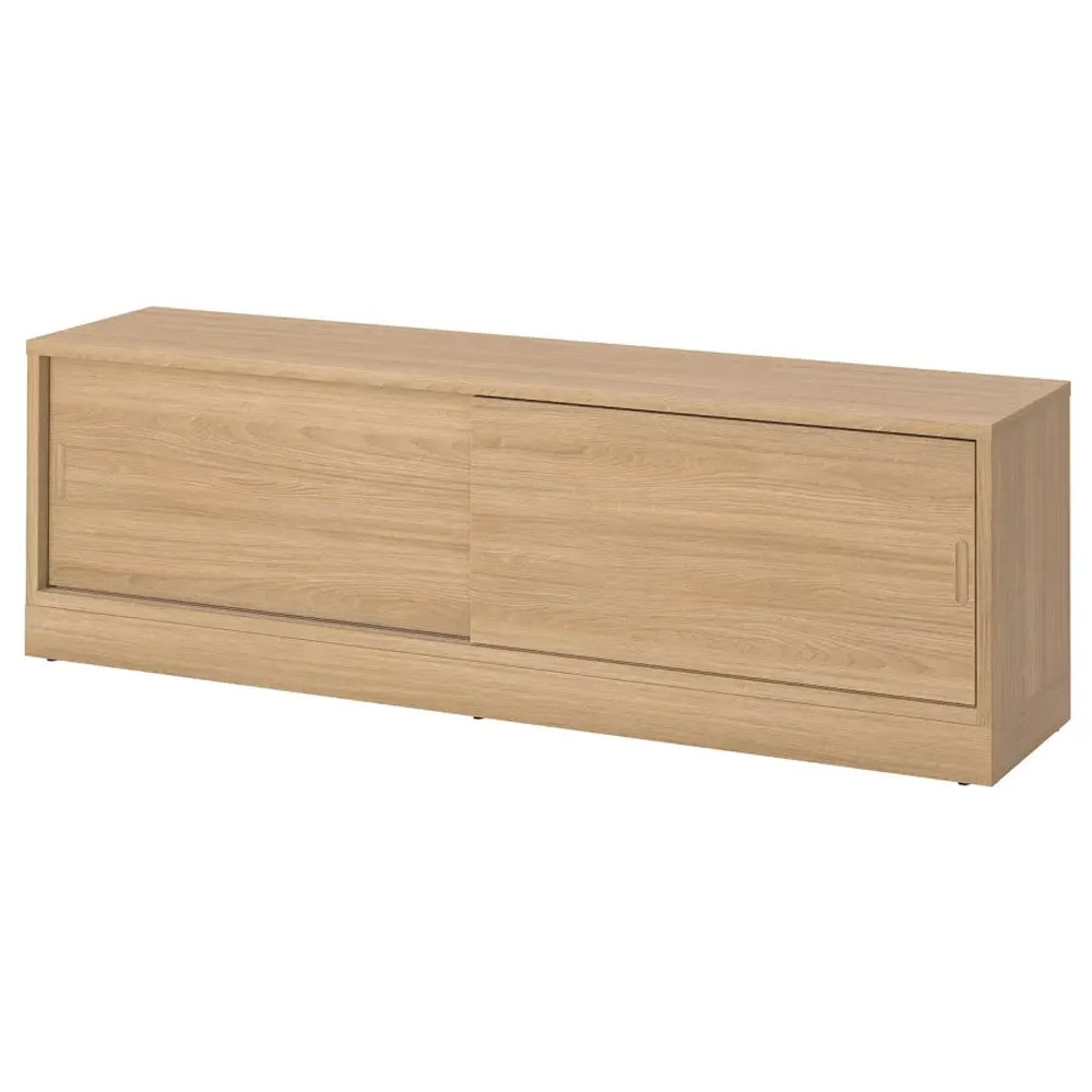 Тумба под телевизор -  IKEA TONSTAD/ТОНСТАД ИКЕА, 54,9х37,2х178,4 см,  светло-коричневый