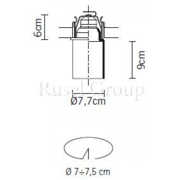 Встраиваемый светильник Fabbian Mono D14 F17 01