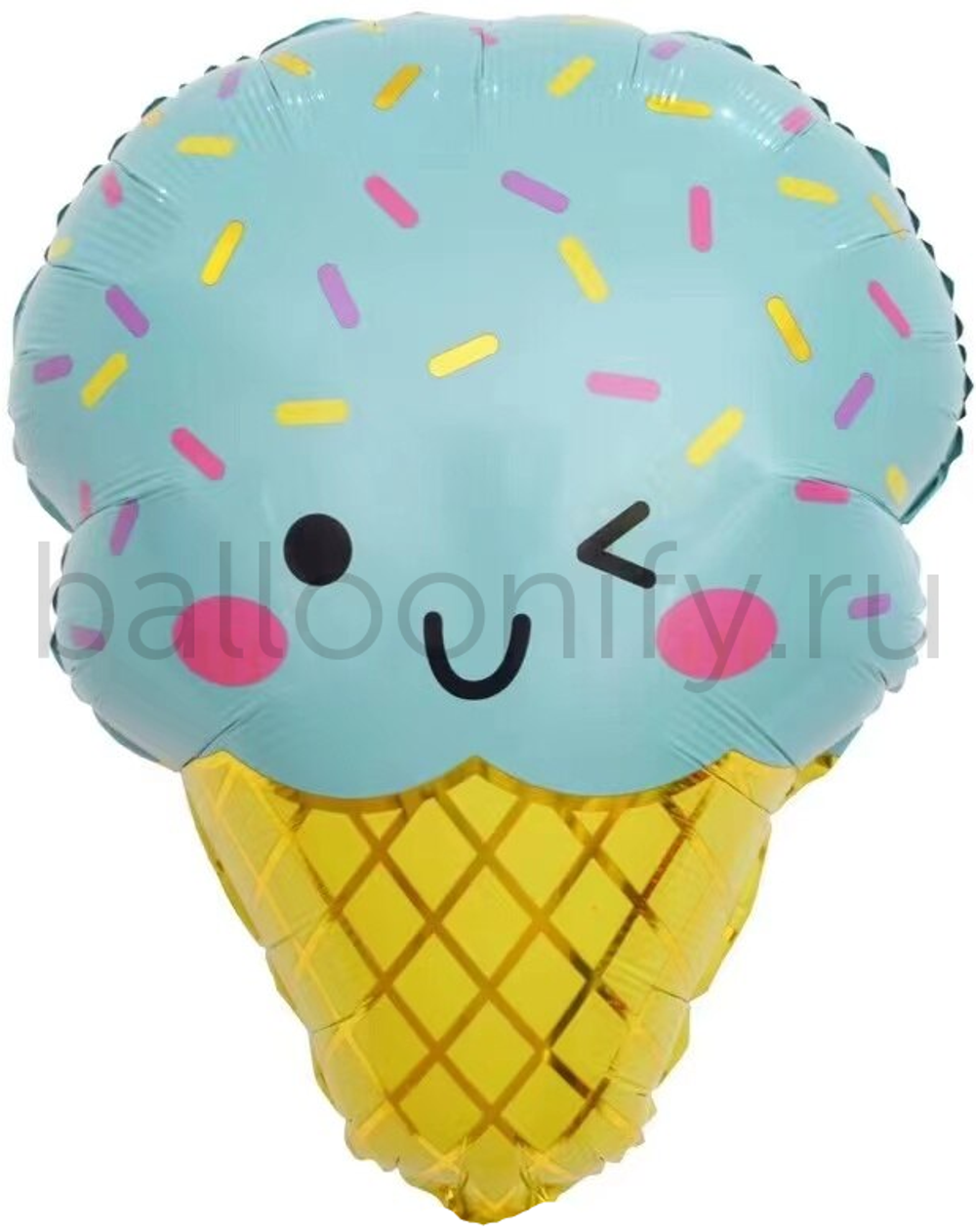 Шар (23''/58 см) Фигура, Мятное мороженое, 1 шт.