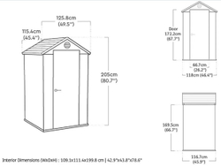 Пластиковый сарай Keter Darwin 4x4 olive