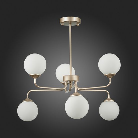 SLE106203-06 Светильник подвесной ST-Luce Золотистый/Белый G9 LED 6*5W REDJINO