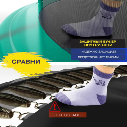 Батут perfetto sport premium strong 6 ft диаметр 1,8 м зелёный