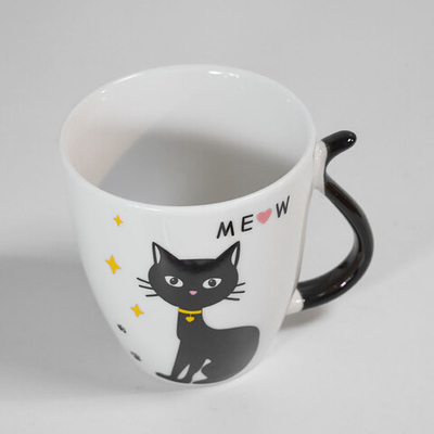 Кружка 380мл Кошка, микс 8874
