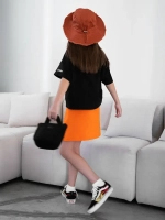 Костюм летний для девочки с юбкой