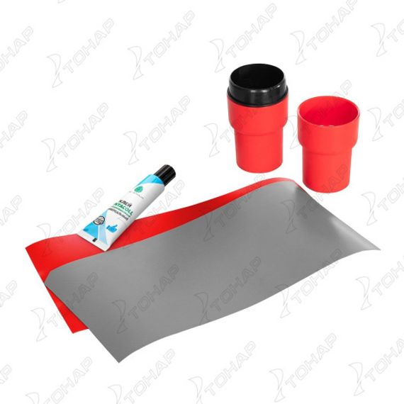 Лодка Тонар Алтай А320 (надувное дно) красный/серый