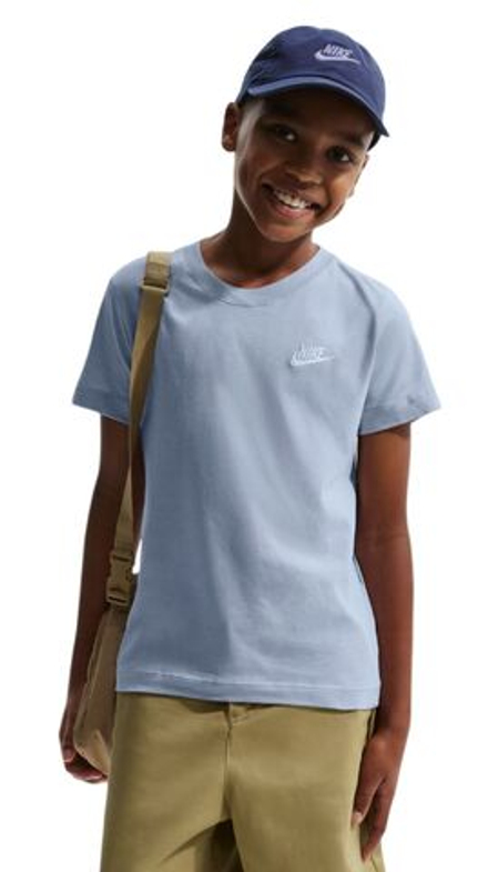 Детская теннисная футболка Nike Boys Sportswear - light blue/white