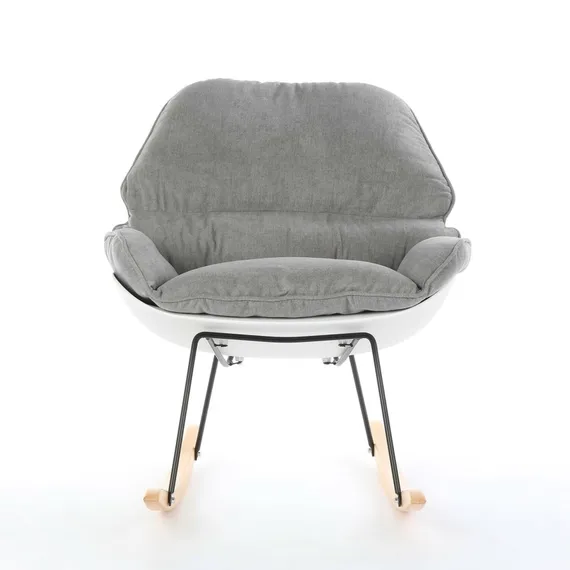 Кресло-качалка Bay, серая ткань