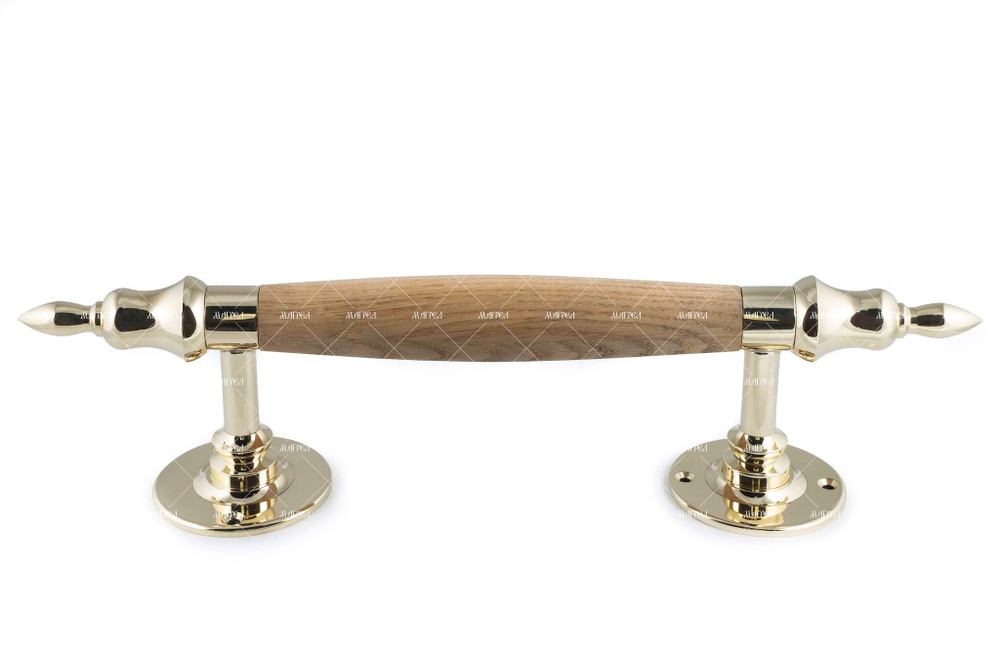 Огромная ручка парадная латунная