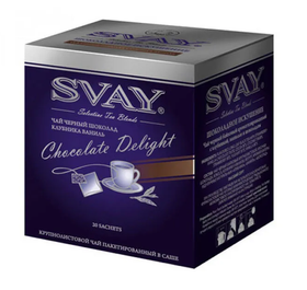Чай Svay Chocolate Delight 20*2 саше (в к-8) (Шоколадное искушение)