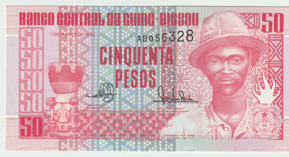 Guinea-Bissau, 50 Pesos, 1990, UNC (Pick 10)