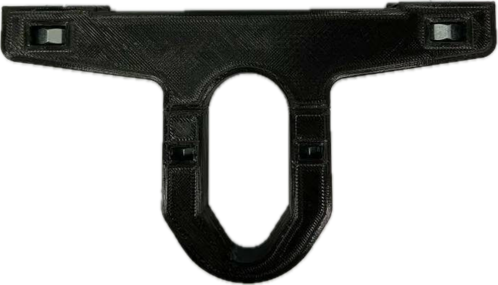 Крепление фары печатное для электросамоката Kugoo M4, M5 и подобных рулевых стоек