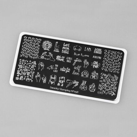 Swanky Stamping Пластина для стемпинга 098