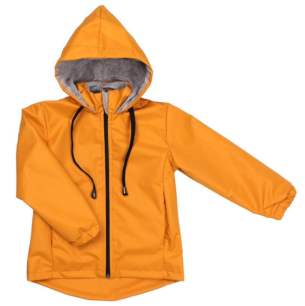 Ветровка для девочек р.104-110 горчичная 2421-07 (Ириска)