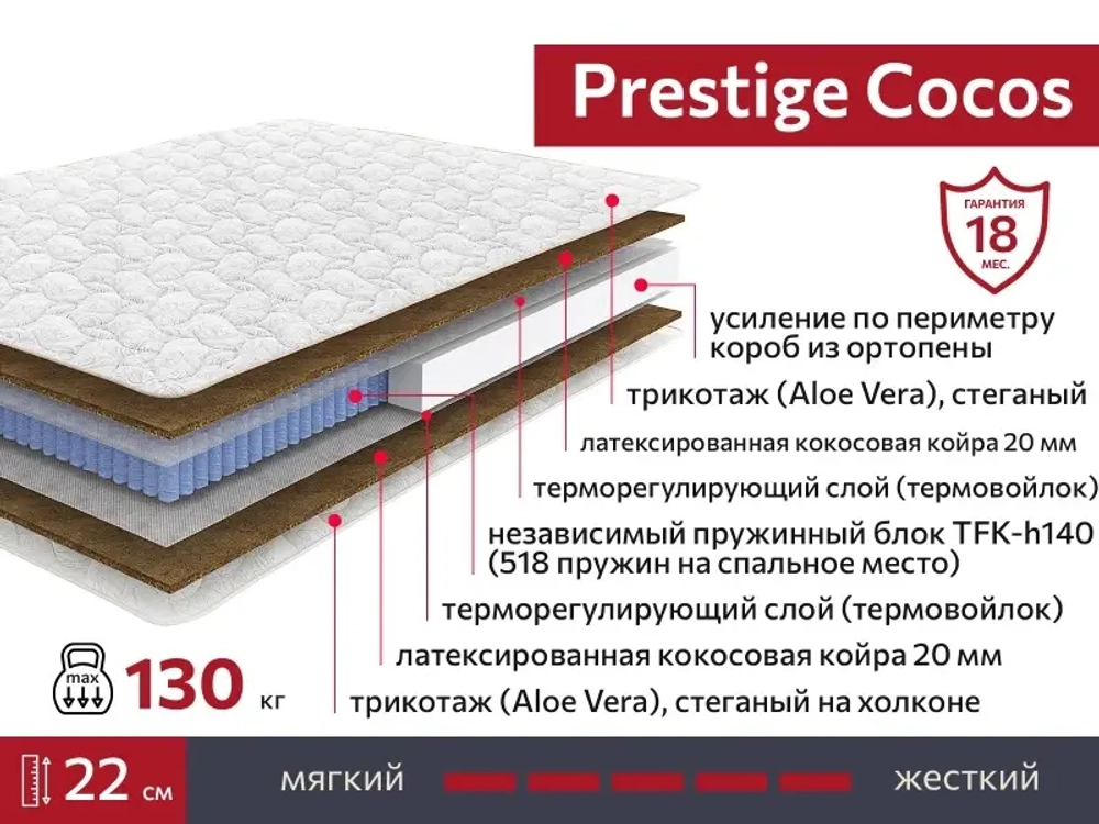 Матрас Prestige Cocos