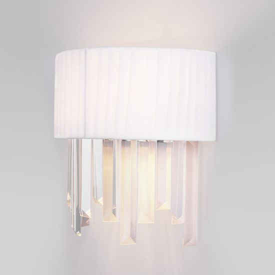 10122/2 / настенный светильник / хром/прозрачный хрусталь Strotskis