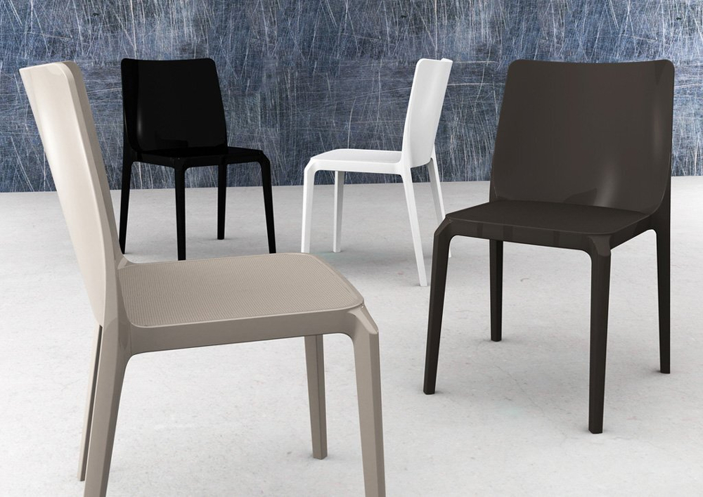 Стул пластиковый Pedrali Blitz, серый