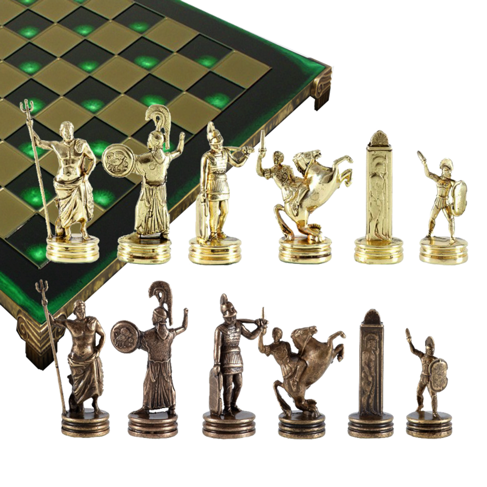 Manopoulos Шахматы подарочные "Троянская война"