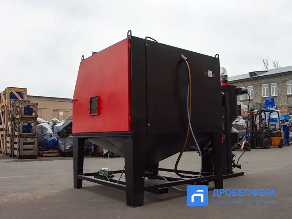 Камера абразивоструйная КСО-150-Н-ФВР-М боковая загрузка с 2-х сторон