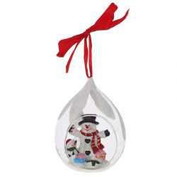 GAEM Украшение новогоднее "Капля" (блок из 6 шт), L8 W7 H10,5 см, 4в.