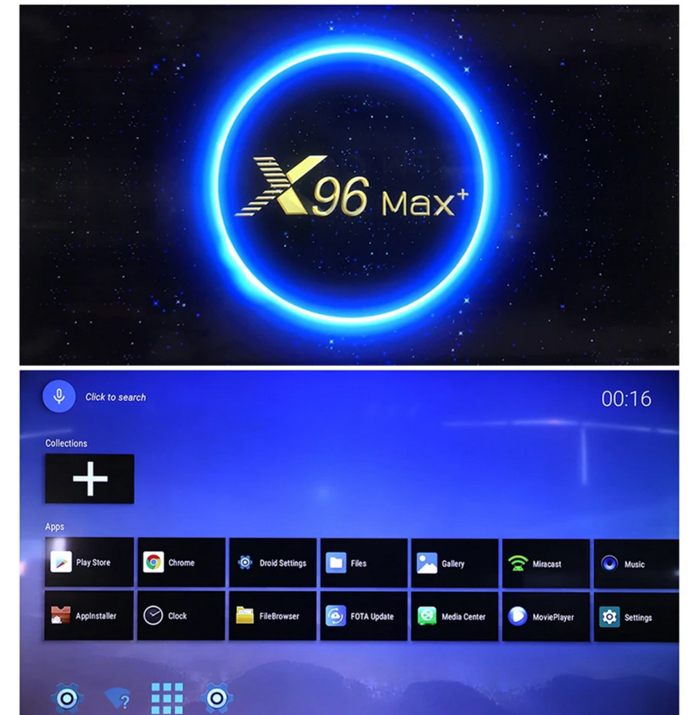 Смарт приставка Smart TV Box X96Max+ (4+32Гб) Android
