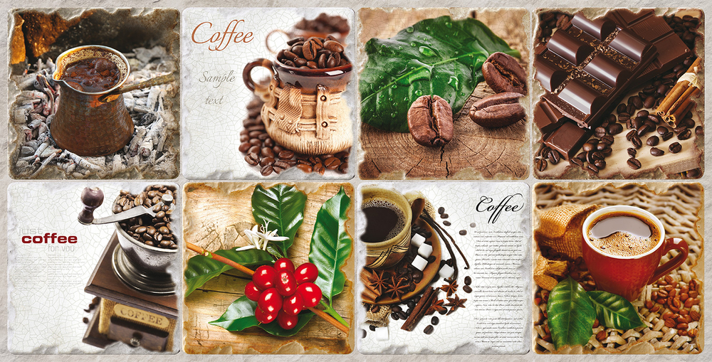 ПАНЕЛЬ ДЕКОРАТИВНАЯ ПВХ GRACE АРАБИКА 960Х480ММ 1ШТ