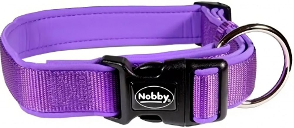 Nobby Ошейник Classic Preno для собак, нейлон, фиолетовый, 15-20 мм, 25-35 см