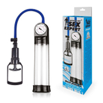 Прозрачная вакуумная помпа Sex Expert с манометром (Цвет: прозрачный)