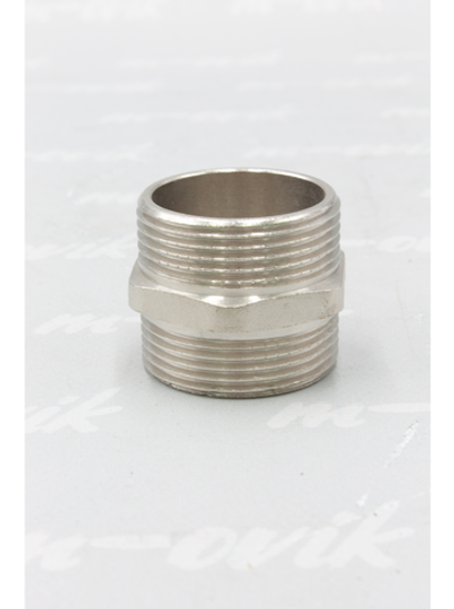 ViEiR Ниппель 1 1/4", латунь никелированная (SHN66)