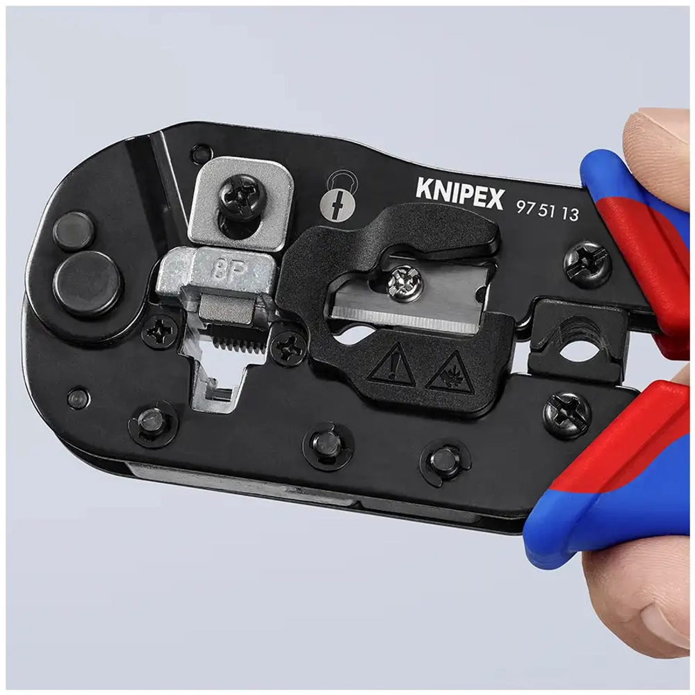 Инструмент для опрессовки штекеров типа Western Knipex 97 51 13