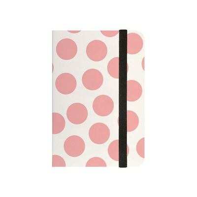 Записная книжка А6 100л. 7БЦ "Megapolis journal. Salmon polka dots" точка., карман, резинка