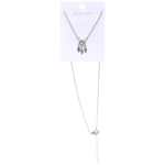 Подвеска из гиппоалергенного сплава со стразами «ЛОВЕЦ СНОВ», цвет серебро и золото, d-20см/1,8см