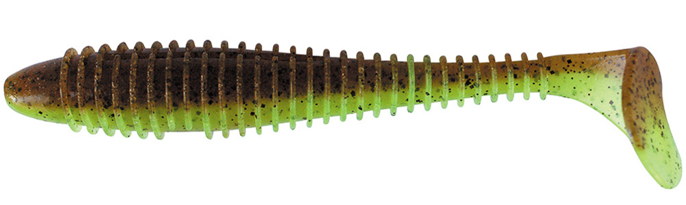 Приманка силиконовая Keitech Swing Impact FAT 4.3" #101S Green Pumpkin PP.