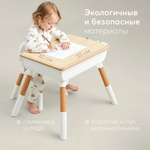 Комплект детской мебели LITEN «ЛИТЕН»: стол и стул, Белый