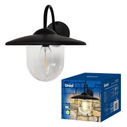 USL-F-152-PT200 LONDON Cветильник настенный на солнечной батарее с филаментной лампой. Теплый белый свет. 1xАА Ni-Mh аккумулятор в-к. IP44. TM Uniel