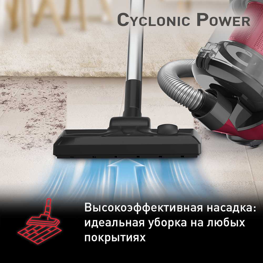 Пылесос с контейнером Tefal Cyclonic Power TW1923RH