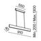 Подвесной светодиодный светильник Maytoni Technical Step P010PL-L23G4K
