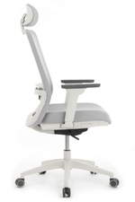 Кресло Riva Ворк W-218C WHITE Светло-серый