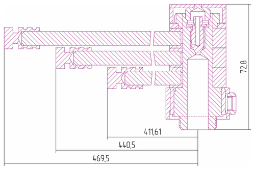 Вешалка удл. Сунержа "ВЕЕР" н/ж для ДР (Золото)