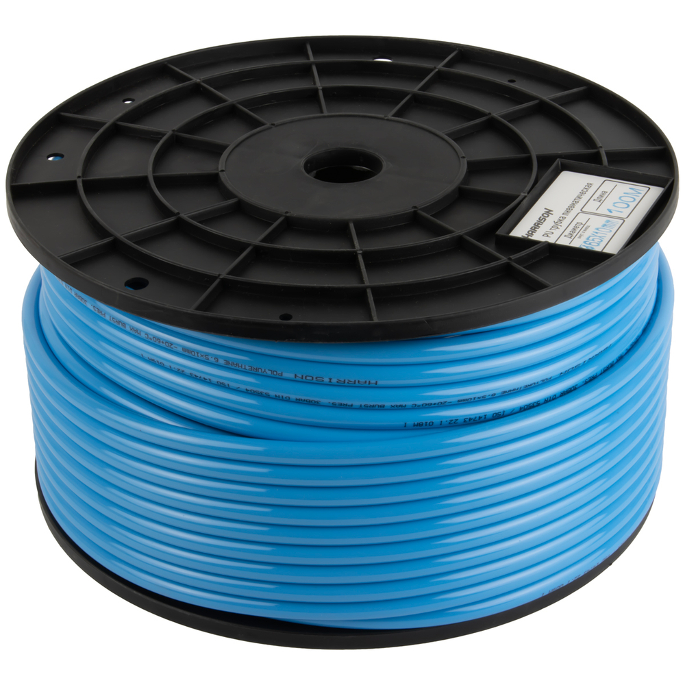 HUS6510-BS Трубка синяя Harrison PU 6.5х10 мм, длина 100 м