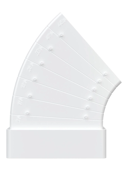 Колено разноугловое горизонтальное 55х110 511КРП ERA