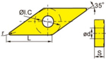 Пластина VBMT