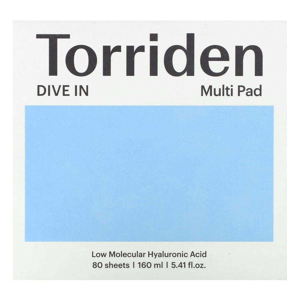 Torriden, Dive In, мультивитамины с низкомолекулярной гиалуроновой кислотой, 80 шт., 160 мл (5,41 жидк. унц.)