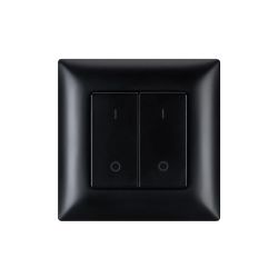 INTELLIGENT ARLIGHT Кнопочная панель SMART-RF-801-22-2G-DIM-SUF Black (3V, 2.4G) (IARL, IP20 Пластик, 5 лет) 050446