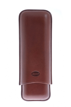 Чехол Jemar на 2 сигары (диаметром до 28 мм), натуральная кожа