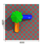 Детский комплекс Кувшинка 1.3 для игровой площадки
