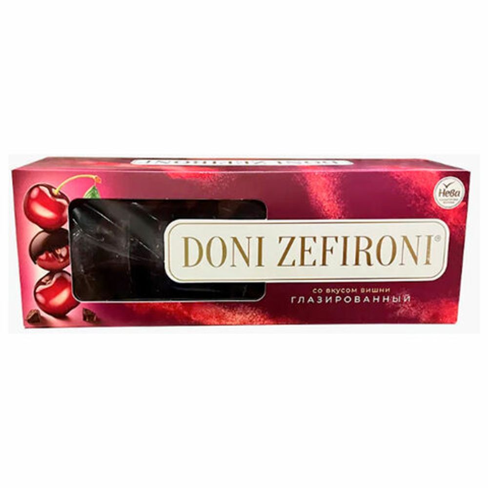 Зефир глазированный DONI ZEFIRONI со вкусом вишни, 210 г