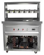 Фризер для жареного мороженого Foodatlas KCB-1Y (контейнеры, стол для топпингов, система контроля температуры)