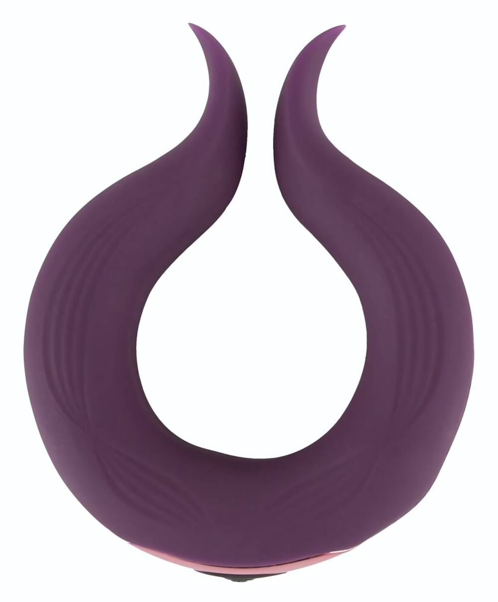 Вибратор для пар Two Motors Couple’s Ring в форме кольца (Цвет: фиолетовый)