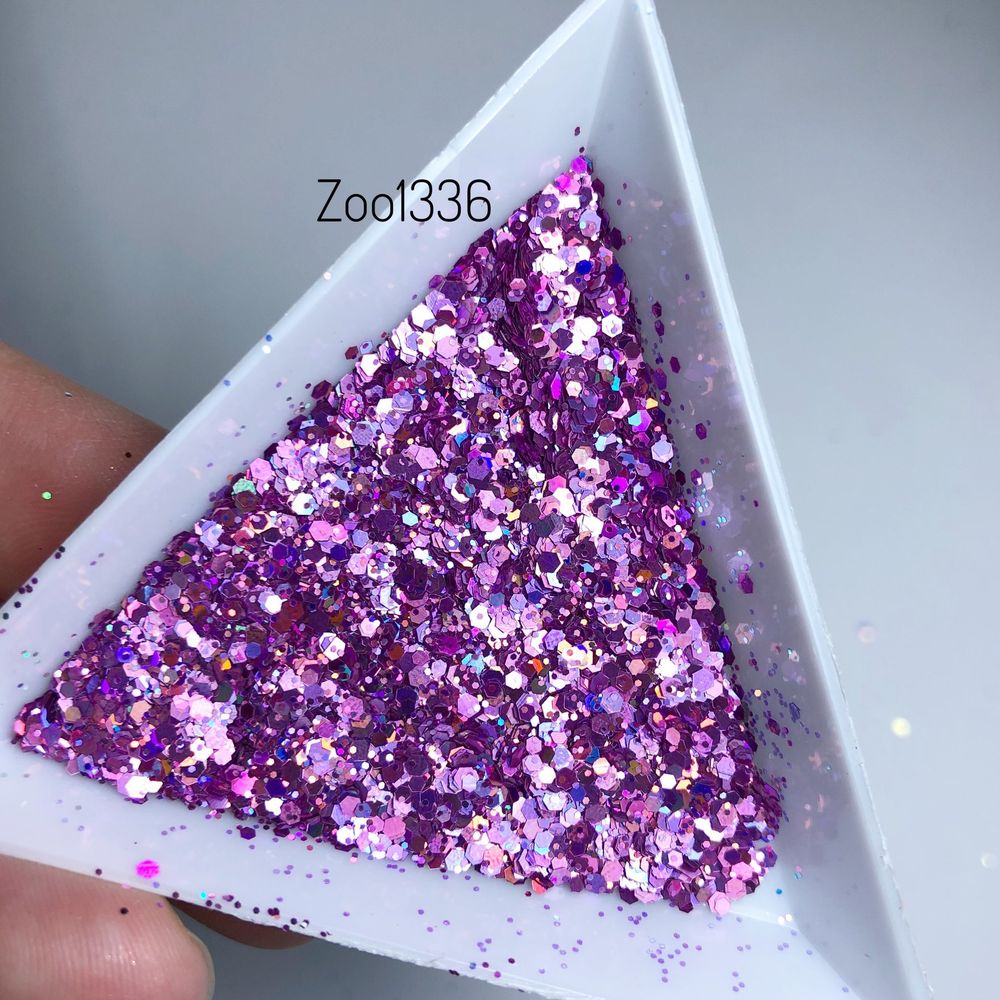 Zoo nail Микс шестигранников "Диско соты" 1336, 2гр