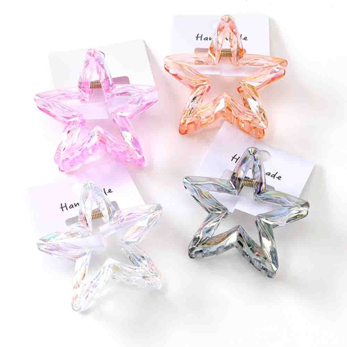 Заколка-краб 7см Звезда